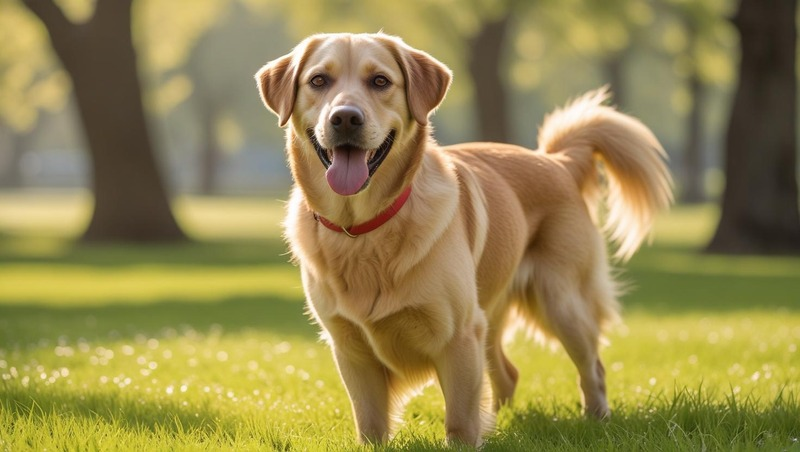 Labrador and Golden Retriever Mix - Goldador
